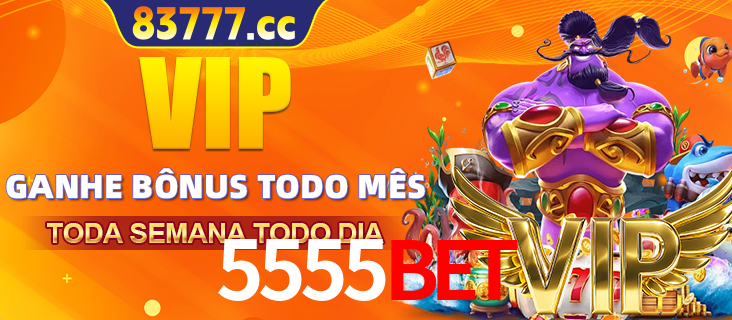 Banner promocional do 5555BET oferecendo 100% de recompensas adicionais contínuas para quem fizer o login diário (Daily sign-in), com um mascote de coelho.